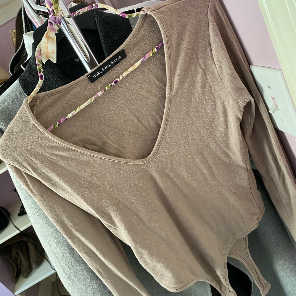 Nude color body suit